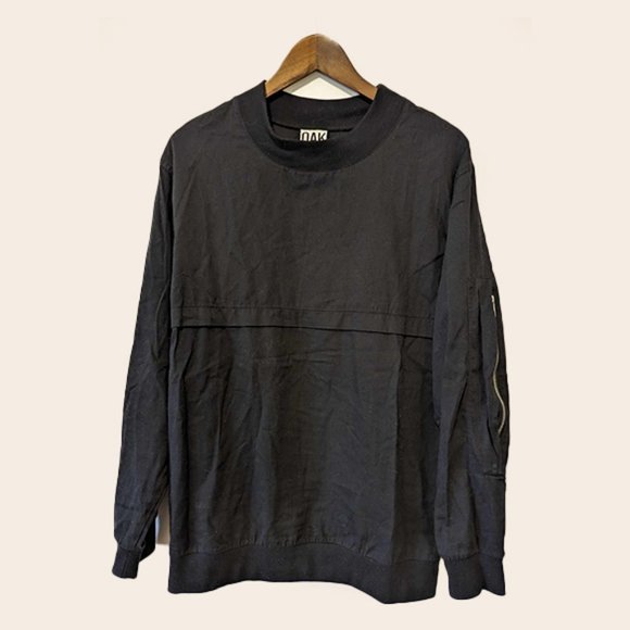 OAK NYC - Zipped pocket sleeve sweatshirt - Sz M - Picture 1 of 5